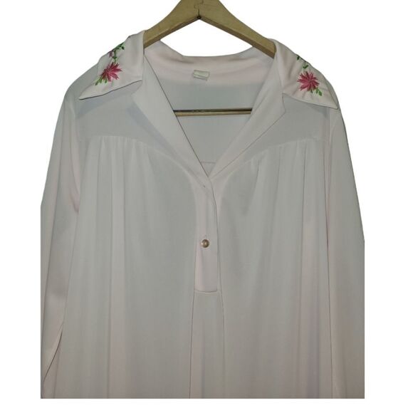 Vintage Sears Embroidered Nightgown Large 38/40 - Picture 3 of 12